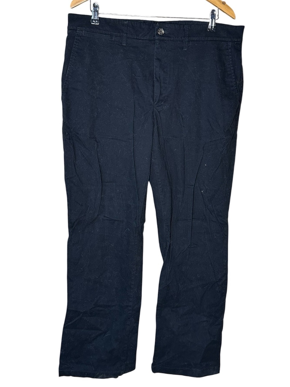 💚 Goodfellow & Co Men’s Black Chino Pants 38x30 Stretch Casual Flat Front